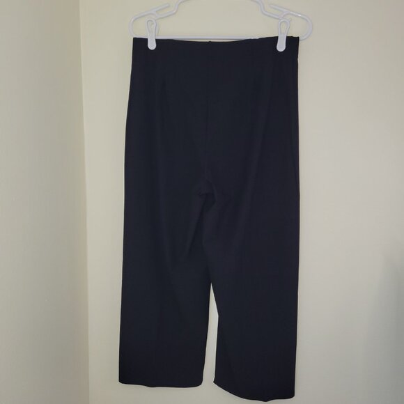 NWT Eileen Fisher Washable Stretch Crepe Straight Leg Crop Pant Black Size S - Picture 4 of 12